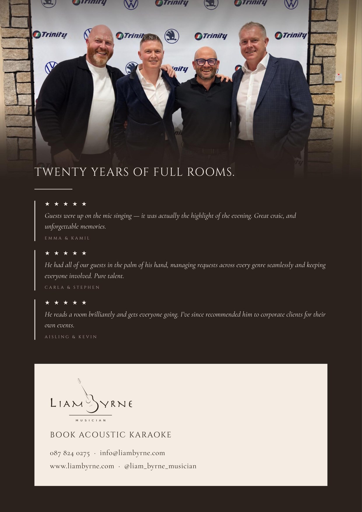 Acoustic Karaoke brochure page 4